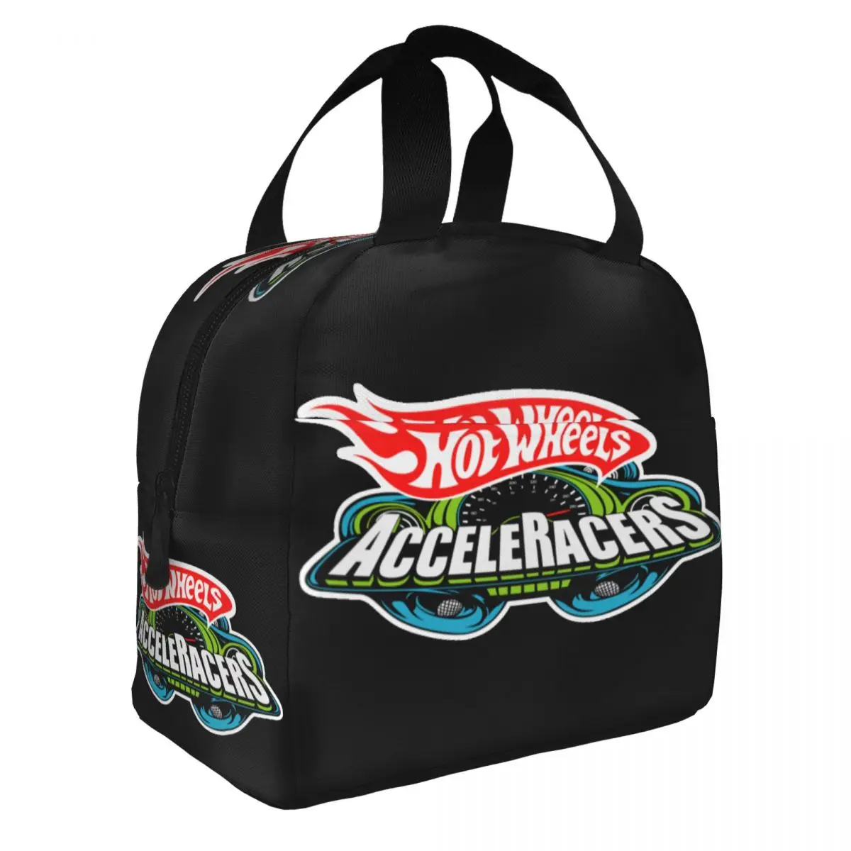 Пользовательские Hot Wheels AcceleRacers с логотипом изолированные сумки для обеда женщин