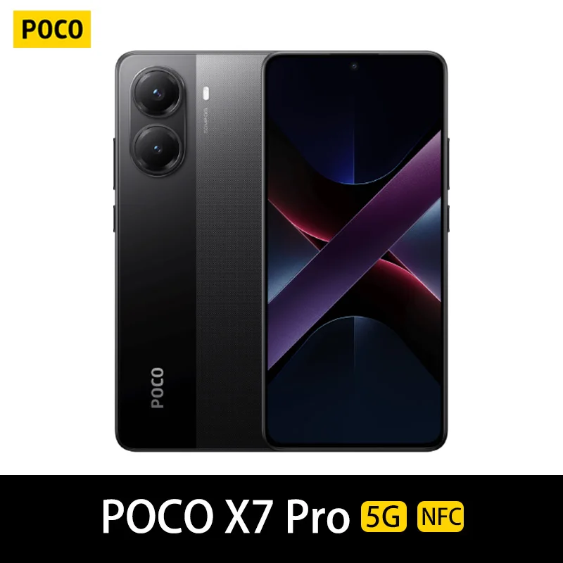 POCO X7 Pro 5G,NFC,Dimensity 8400-Ultra,50 MP Camara,Pantalla CrystalRes AMOLED de 1.5K y 120 Hz,Cargador no Incluido