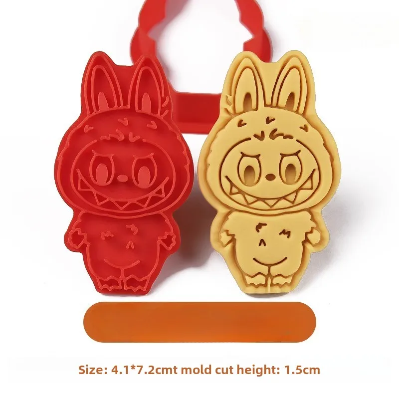 LABUBU резак для печенья аниме 3D прессованная форма кондитерские изделия штамп