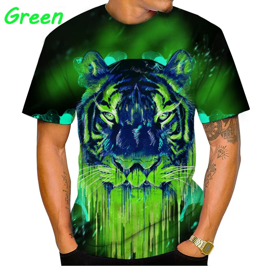 

Мужская футболка с коротким рукавом и 3D-принтом, лето 2022