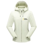 Женская водонепроницаемая ветровка с капюшоном, на молнии