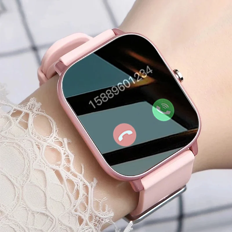 

MVQL 2023 Nowy Bluetooth Połączenia Panie Inteligentny Zegarek Kobiety Moda Zegarek 1.69 Cal W Pełni Dotykowy Ekran Smartwatch