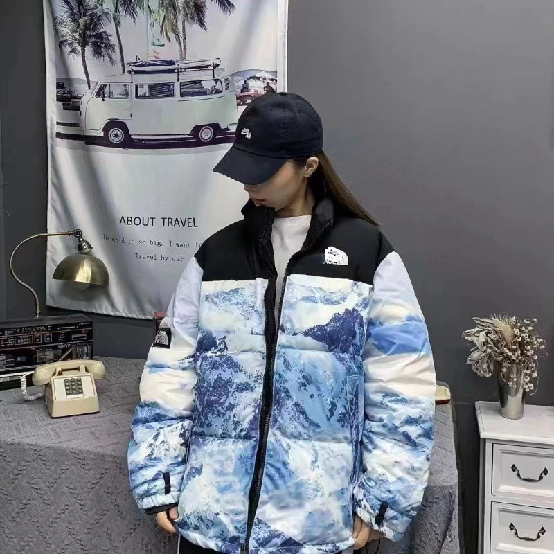 Winter New Style Down Jacket Embroidered Logo Warm Coat High Quality Heavy Weight Cashmere Men's Clothing is Customized Unesix