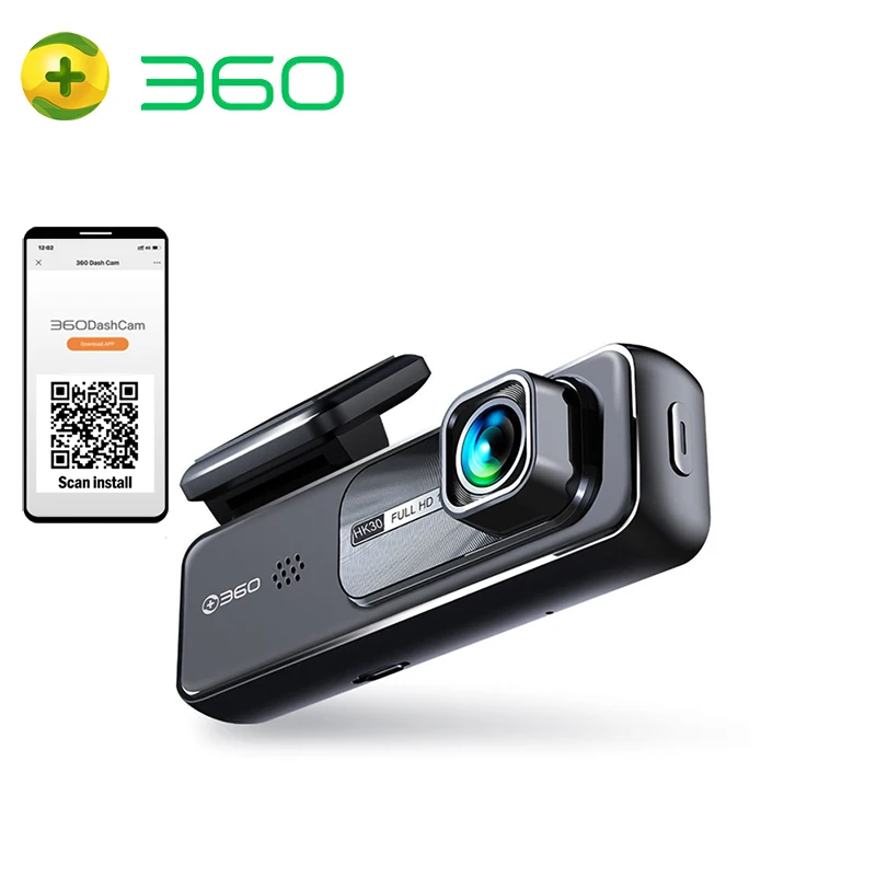

360 видеорегистратор для автомобиля камера для транспортного средства 1080P приложение HK30 WiFi G-сенсор Автомобильный видеорегистратор 24 часа парковочный монитор угол обзора ° ночной видеорегистратор