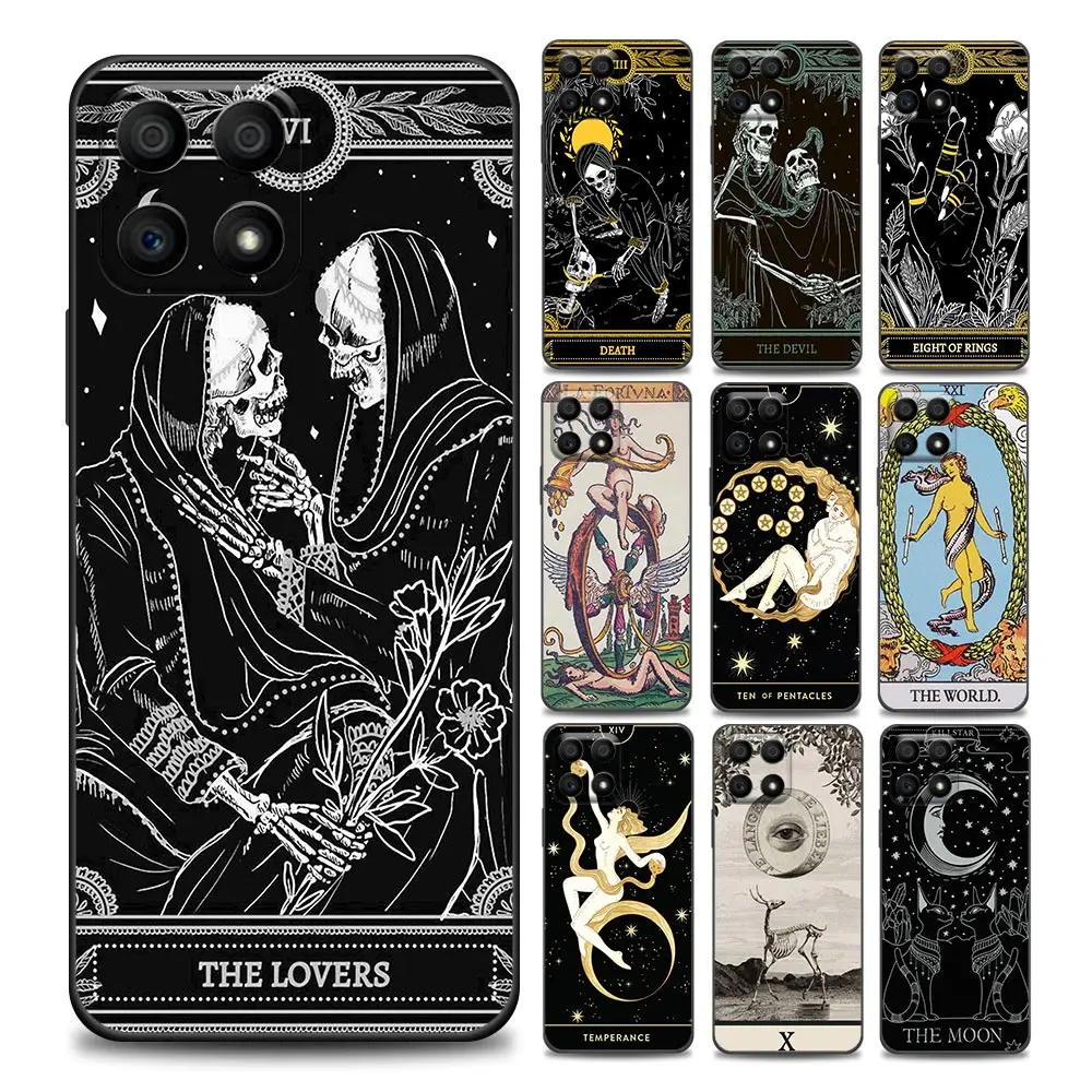 

Le Tarot Egyptien de Dusserre Art Phone Case for Honor 8X 9S 9A 9C 9X 9A 50 10 20 30 Pro 30i 20S(6.15) Play 9A Soft Silicone