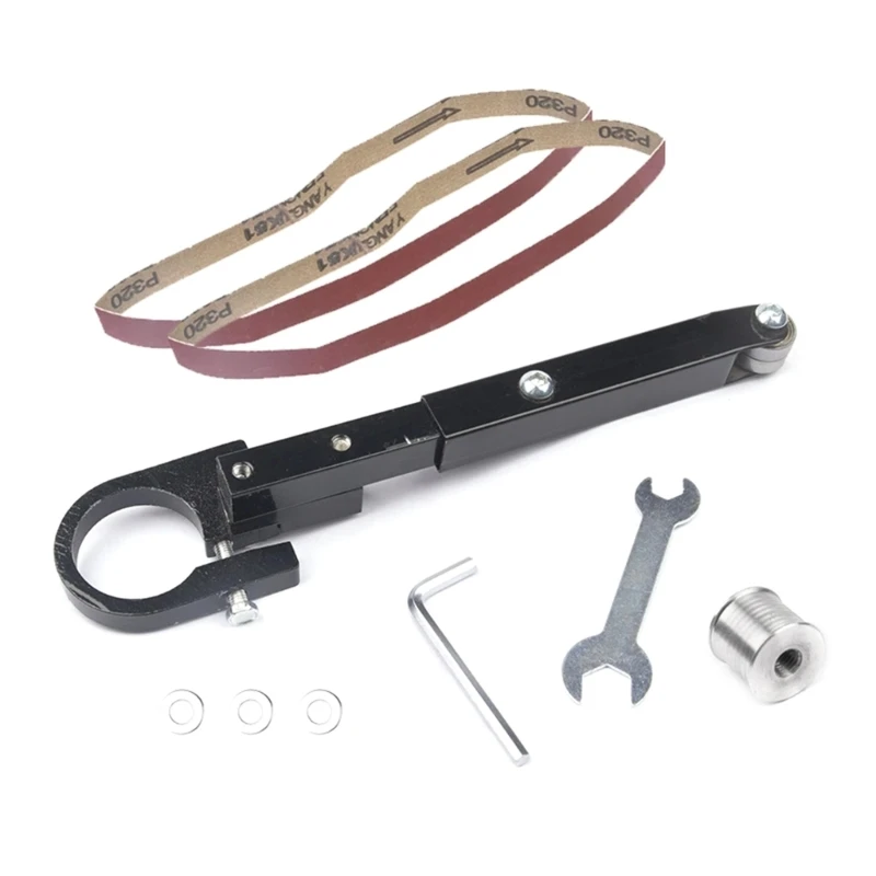 

Air Belt Sander Aluminum-Alloy Bracket with Wrench Attachment for Model100 Air Belt Sander Widely Used for Grinding