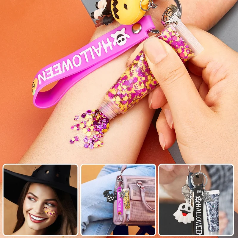 Хэллоуин стоматологический подарок украшения блестки гель брелок тыква череп