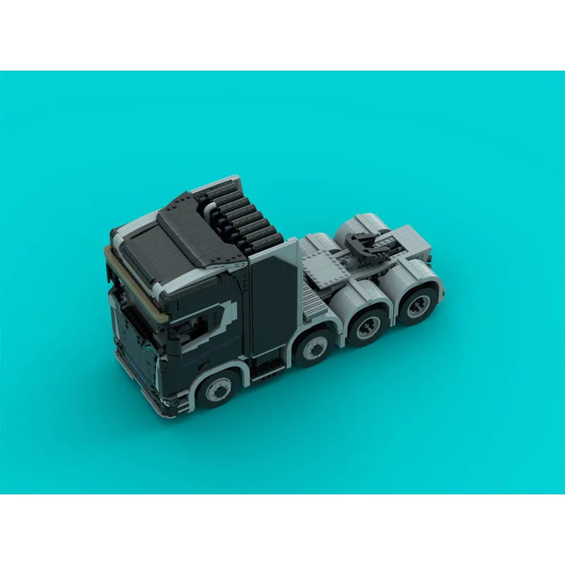 MOC-221188 Грузовой транспортный грузовик 8X4Черный трактор Модель строительного блока 2868ДеталиMOC Креативный строительный блок для мальчиков и детей на день рождения, подарок (art.: 3920cf9aa2d64) - 3920cf9aa2d64
