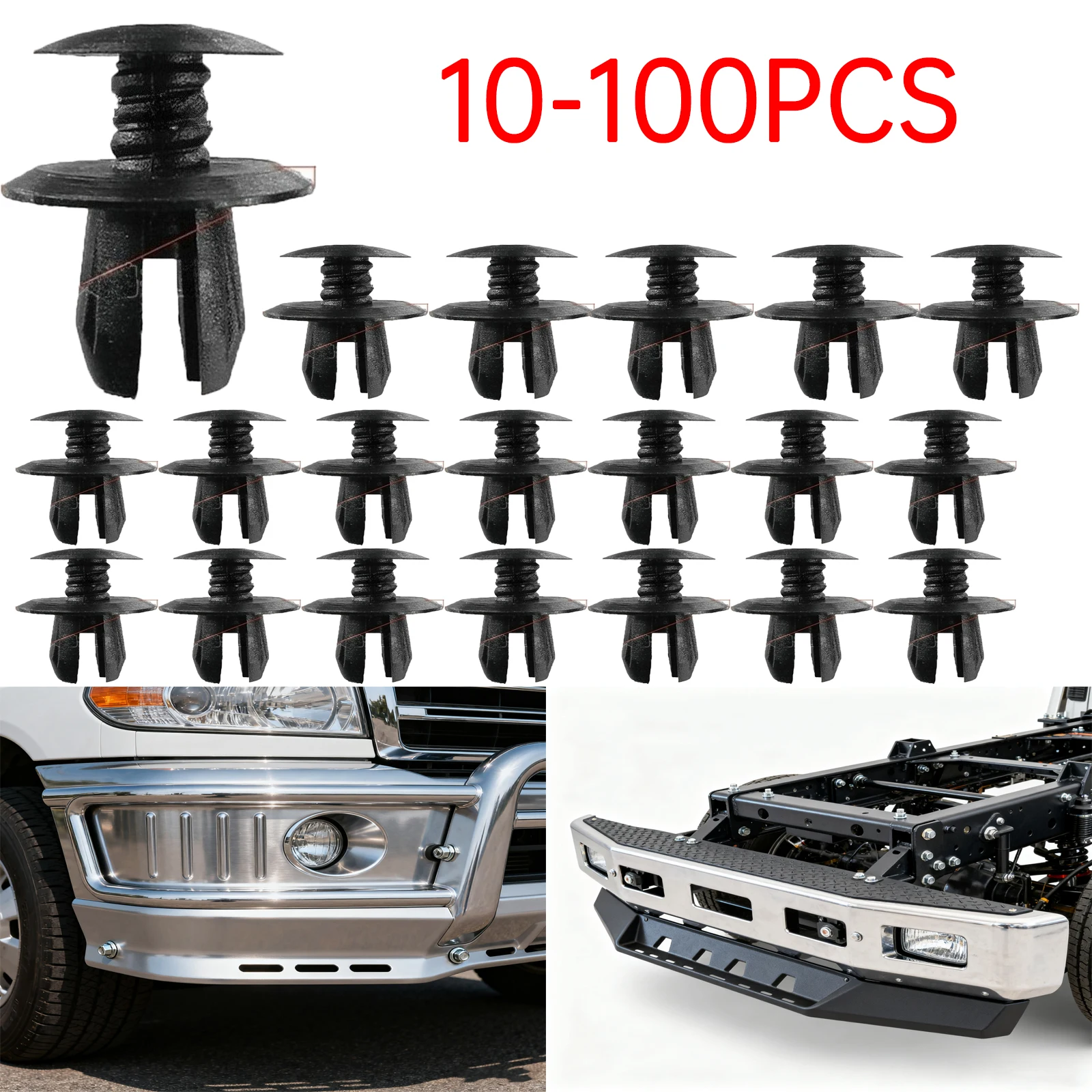 

10-100X автомобильная застежка, зажим для бампера, внутренняя отделка, фиксатор для VW Volkswagen T4 T5 Transporter Eurovan 70186729, пластиковые зажимы