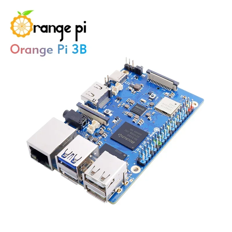Orange Pi 3B Ram LPDDR4 Rockchip RK3566 Мини-ПК WiFi5 + BT5.0 BLE M2 SSD Одноплатный компьютер Orangepi Макетная