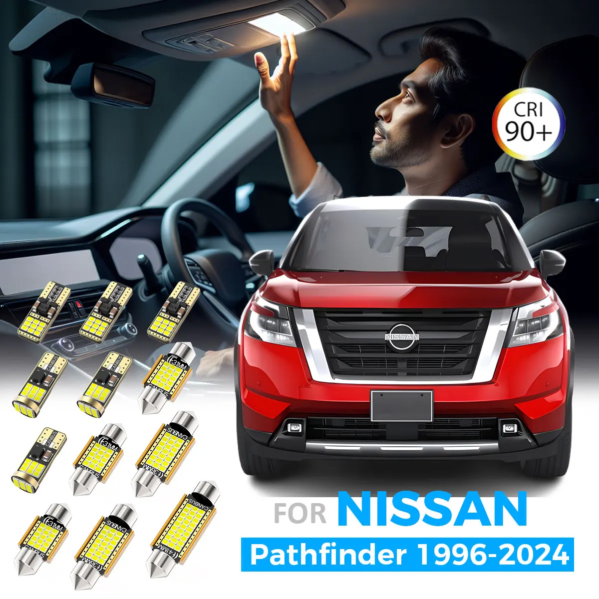 Автомобильная лампа для Nissan Pathfinder R50 R51 R52 R53 1996 2005 2011 2012 - 2019 2020 2021 2022