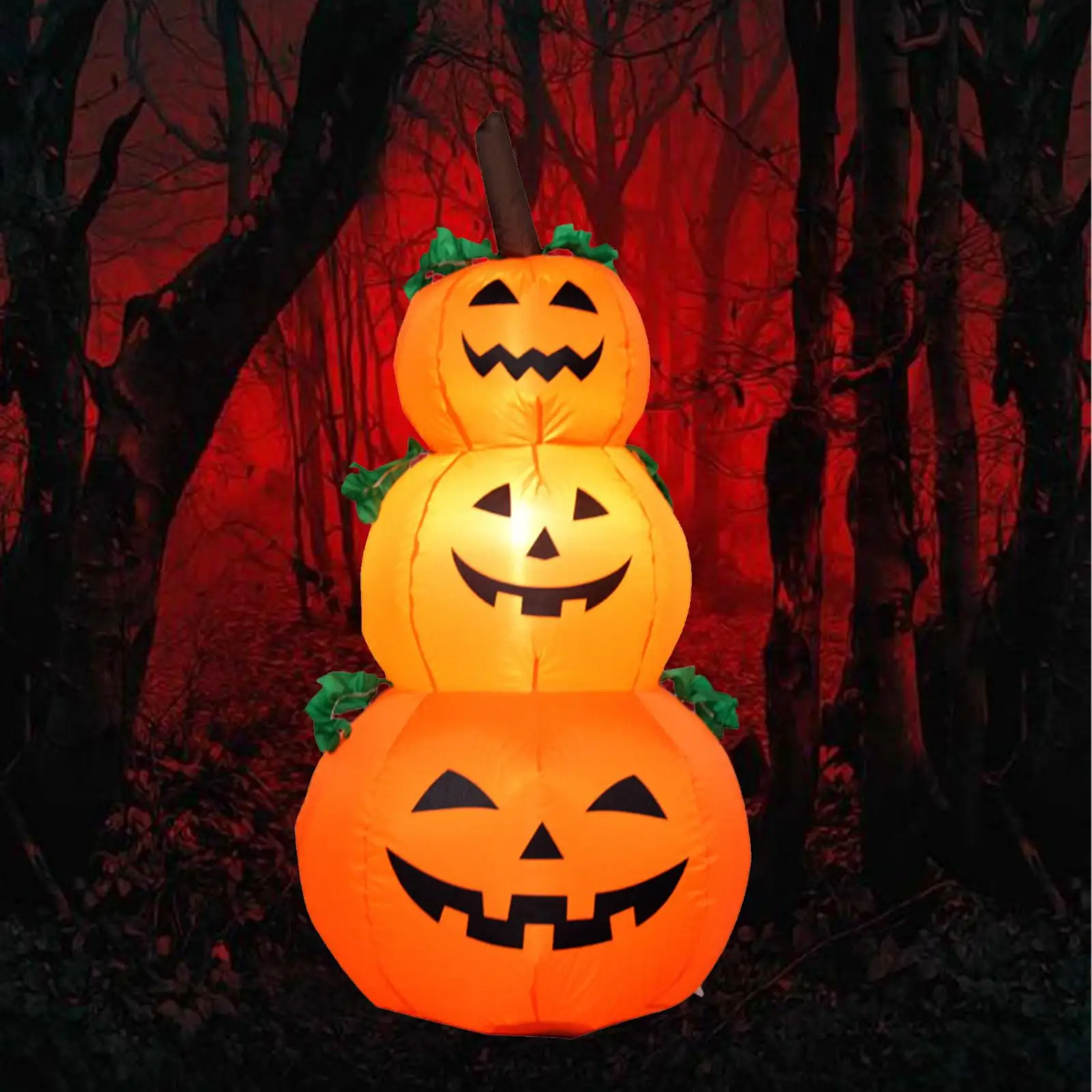 

Inflatable Pumpkin Halloween Decoration Prop Durable Glow Inflatable Toy