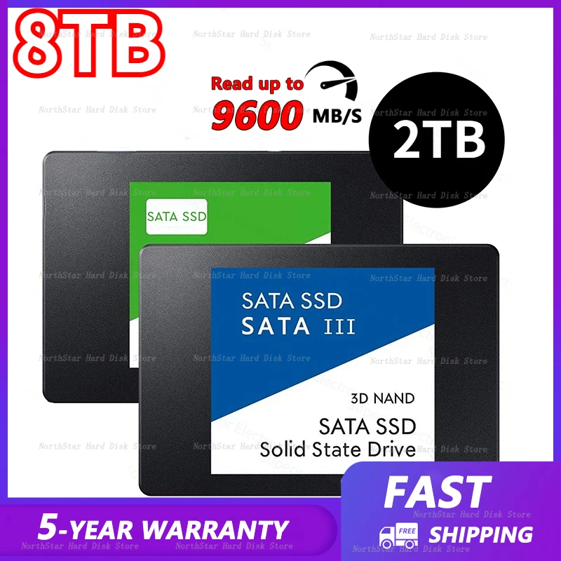 

8TB High Speed New Hard Drive Disk 8TB 4TB 2TB 1TB 6TB Sata 3 2.5 Inch TLC Internal Solid State Drives for Laptop & Desktop ssd