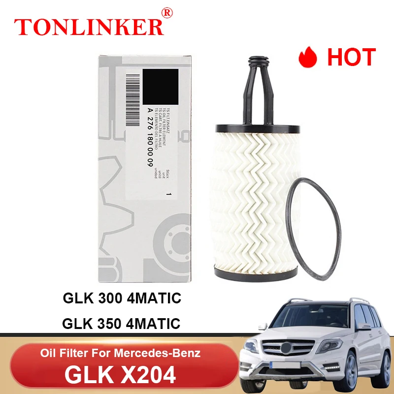 Масляный фильтр TONLINKER A2761800009 для Mercedes Benz GLK X204 2012 2013 2014 2015 GLK 300 350 4matic двигателя M276, автомобильные аксессуары