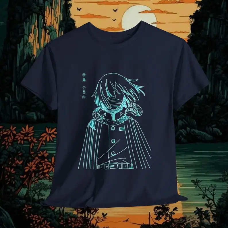 Футболка унисекс из тяжелого хлопка Otaku с изображением змеи хаширы обанаи игуро