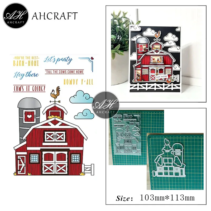 

AHCRAFT Farm Farmhouse Metal Cutting Dies for DIY Scrapbooking Photo Album Decorative Embossing Stencil Seal