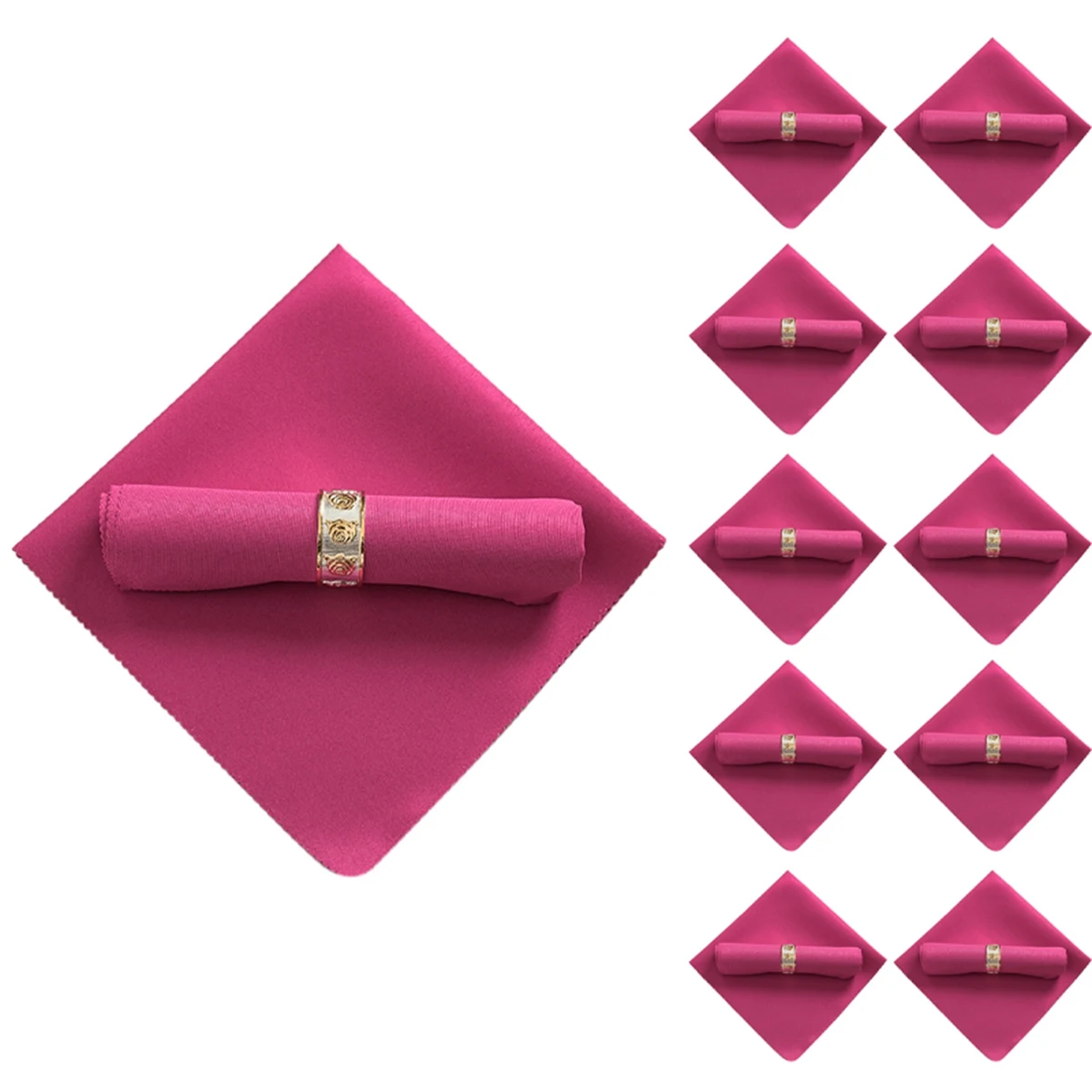 

10 шт., салфетки из полиэстера, 48 х48 см