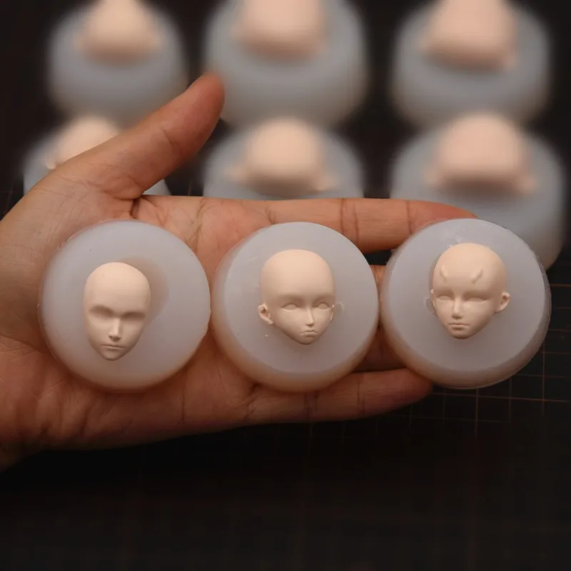 

Ссветильник Кая глина кукла силиконовая форма для лица Мягкая Керамика мультяшная сказочная глина пропорциональна Q версии лица ручной работы