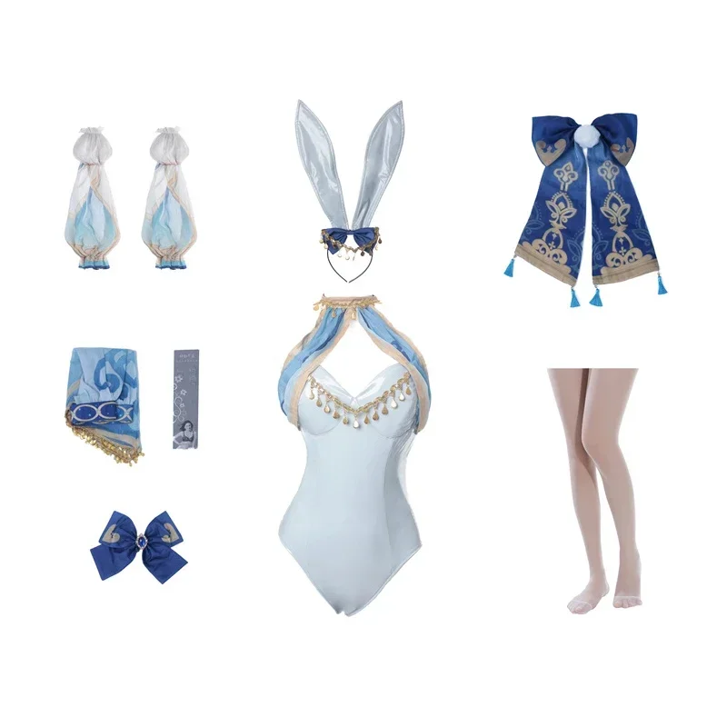Bunny Girl Nilou Cosplay Costume Genshin Impact Original Sexy Women Jumpsuit Style A and B