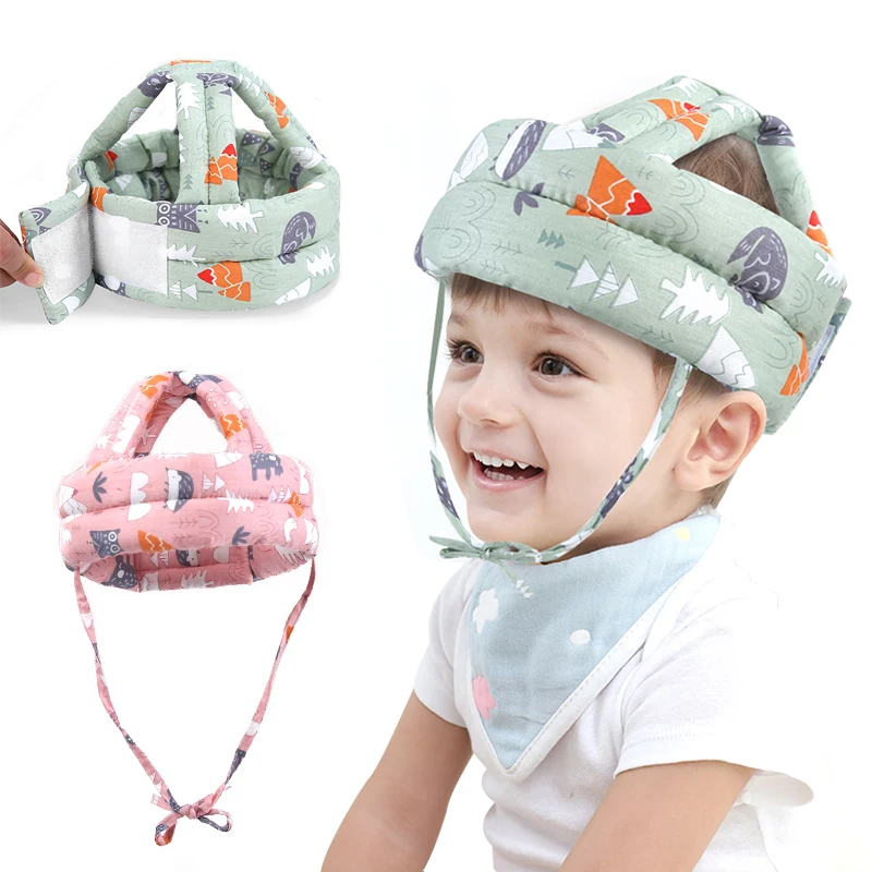 

Baby's Drop-Resistant Helmet Protective Pad Baby Learn To Walk Children Toddler Head Cap Anti Collision Hat Soft Comfortable Cap