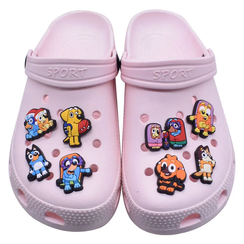 25pcs Cartoon Dogs PVC Shoe Charm for Croc Shoe Cute Puppy Original Ornaments Sneakers Accessories Decoration Christmas Gift