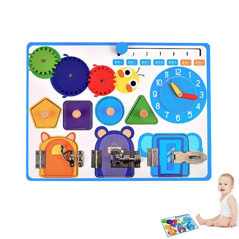 

Настольная игрушка Монтессори для детей, игрушка для путешествий, развивающая игра с пряжками для мелкой моторики
