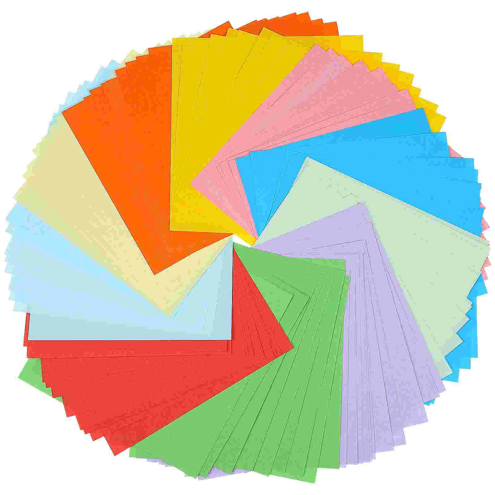 

100 Sheets Colored Paper Pastel Cardstock Square Origami Papers Kids Wrapping Colorful Child