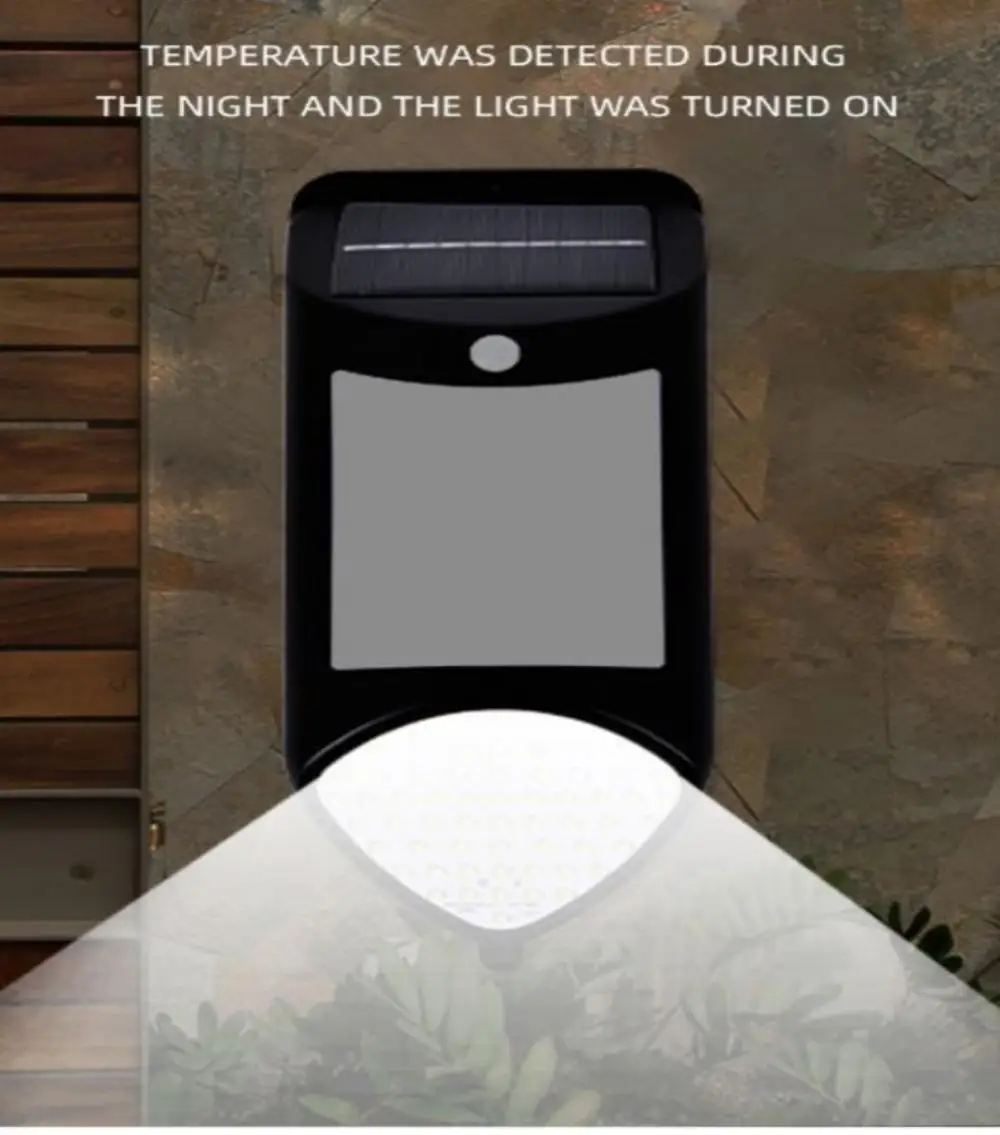 

Waterproof Outdoor Solar Lamp Solar Powered Sunlight Smart Sensor Wall Light 59 LED Solar Light For Pool Garden Decoration
