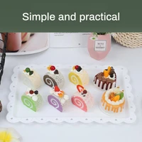 practical serving tray european style 2 colors cake tray rectangle european style serving tray for bar dessert tray