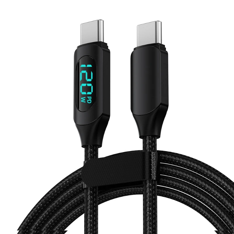 USB C-кабель для передачи данных PD 120 Вт, шнур для быстрой зарядки телефона, зарядное устройство для iPhone 17 16 15 Samsung Huawei Macbook C To C, кабель для быстрой зарядки (art.: 3920d2eb2deef) - 3920d2eb2deef