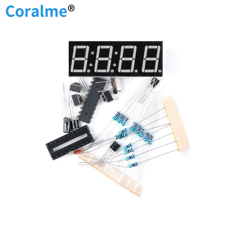 2 шт. 4-значные цифровые электронные часы набор для производства электронных