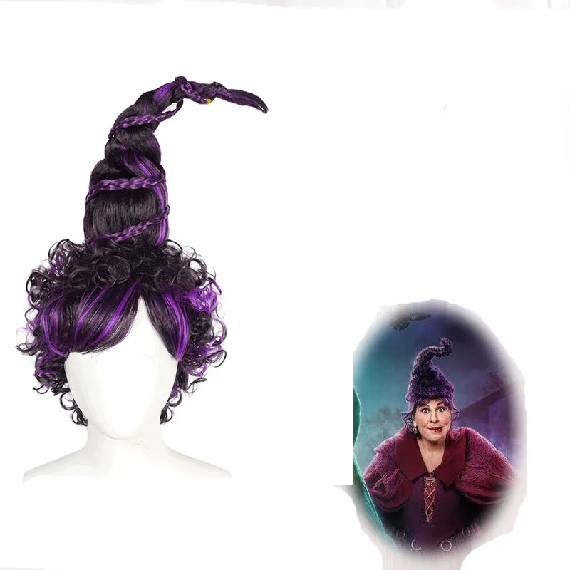 

Women Hocus Pocus 2 Mary Sanderson Cosplay Wig 40cm Long Witch Cosplay Halloween Carnival Party Costumes Props