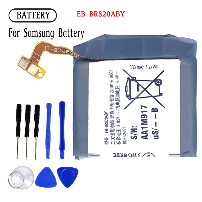 Original Replacement Battery EB-BR820ABY R820 For Samsung Galaxy Active 2 Active2 SM-R820 SM-R825 44mm Watch Batteries Bateria
