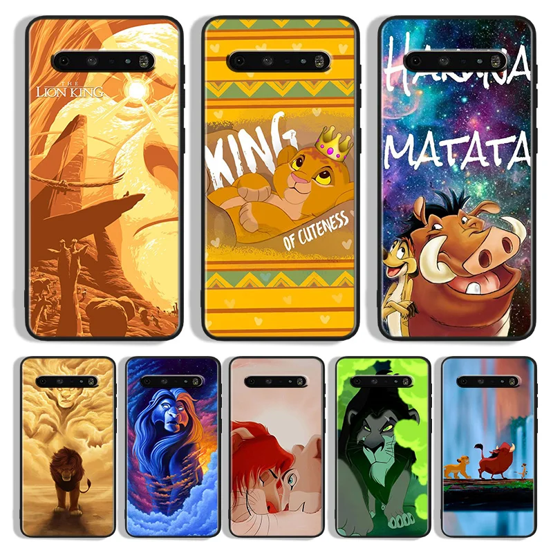 

The Lion King Phone Case For LG K 92 71 51S 42 30 22 20 50S 40S Q60 V 60 50S 40 35 30 G8X G8S ThinQ Black Cover