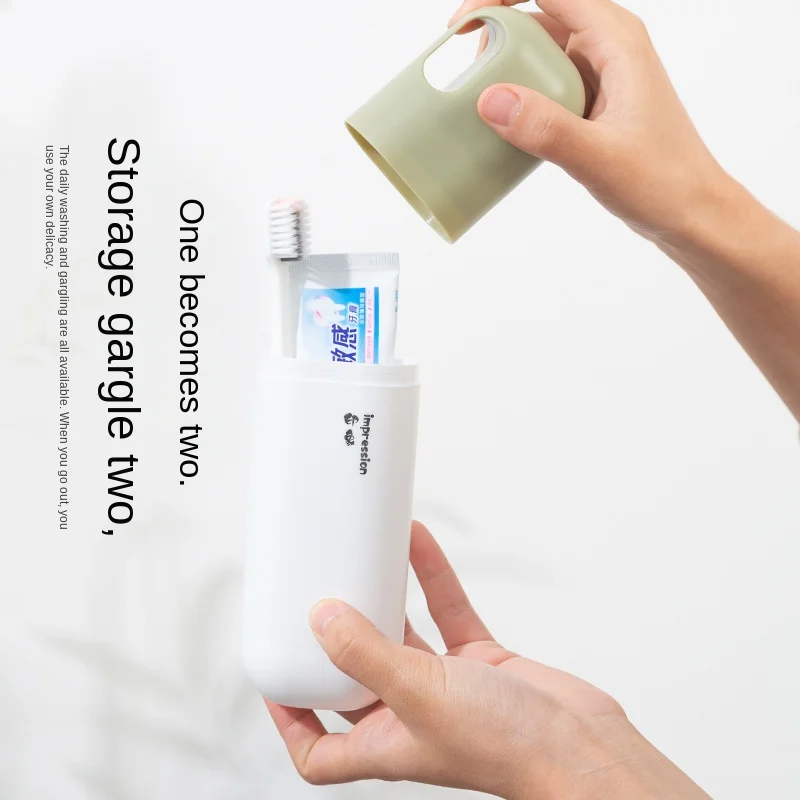 Портативный дорожный контейнер для хранения зубных щеток и зубной пасты