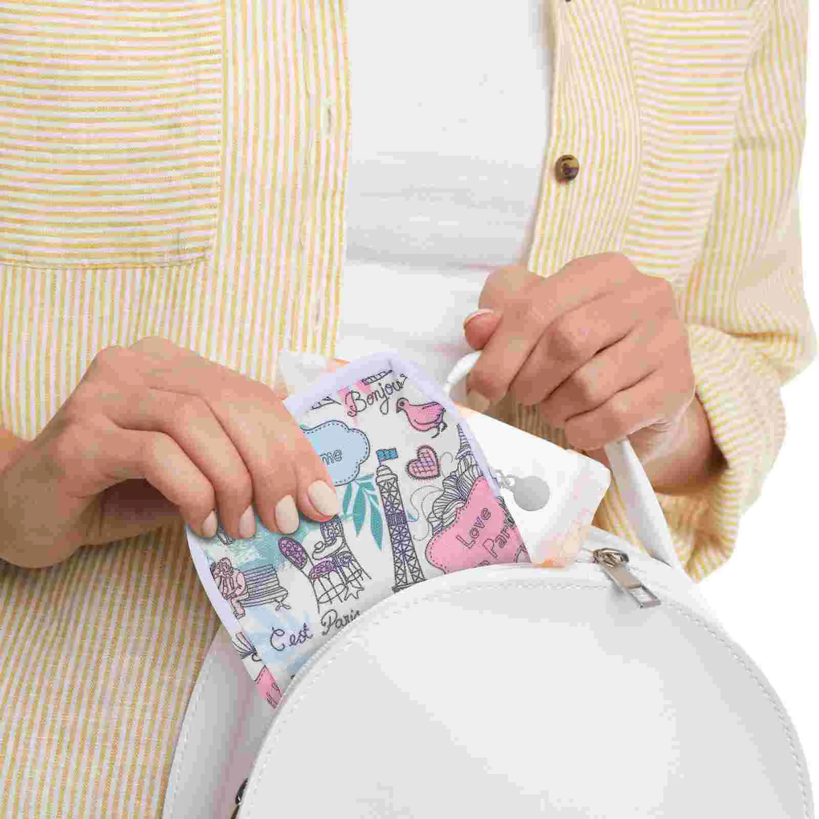 

Гигиенические салфетки для хранения, 1 шт., вместительная сумка для тампонов на молнии, санитарная лампа