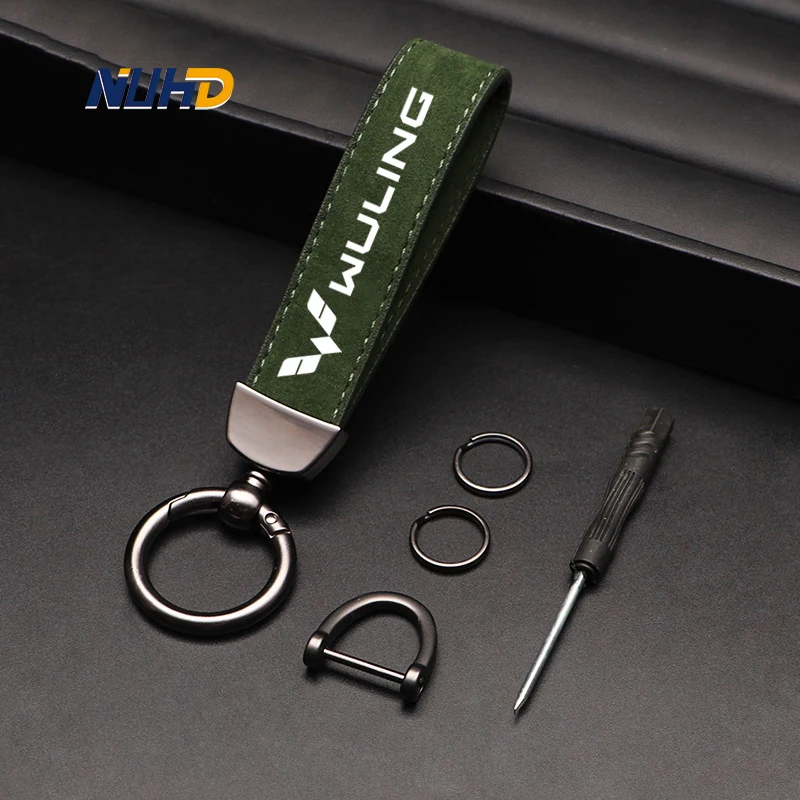 

Замшевый автомобильный брелок из цинкового сплава Для Wuling Hongguang S5 S3 Capgemini звезды миниев металлические защитные аксессуары для защиты от пот...