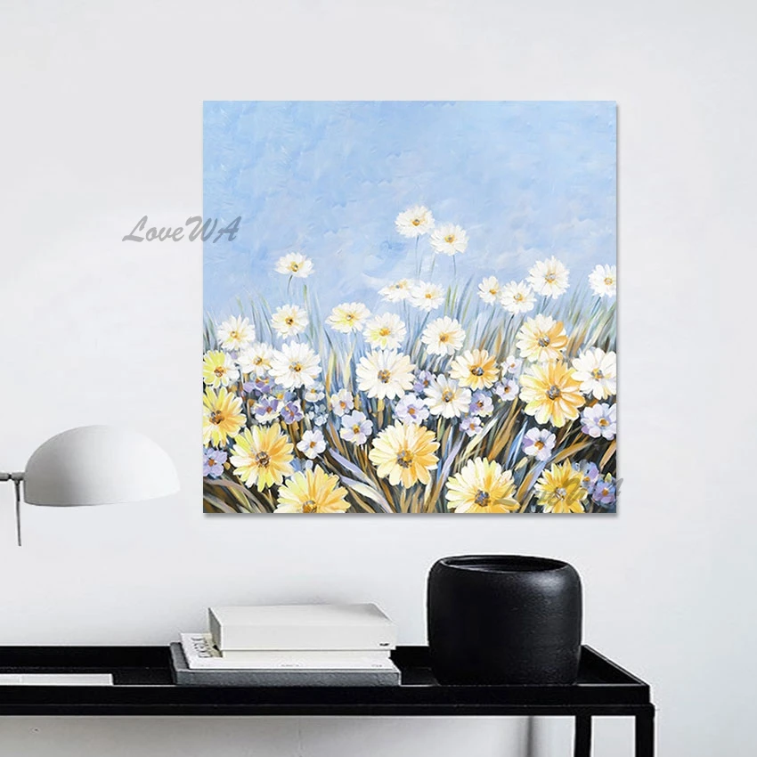 

Impressionist Still Life Acrylic Paintings Flowers Wall Abstract Art Unframed Picture Canvas Roll 3d Hand Painted Artwork Gift