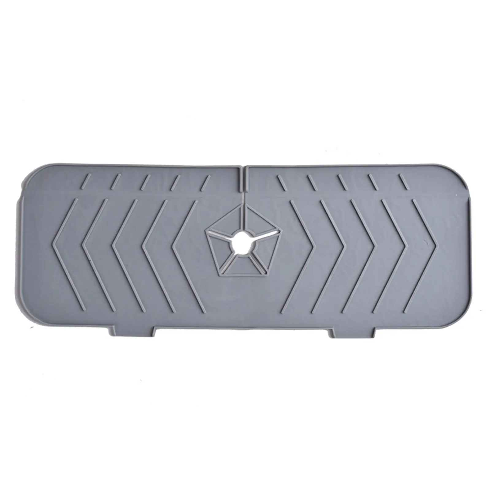 

Протектор столешницы для ванной комнаты, защита от брызг для кухонной раковины, Гибкая силиконовая дренажная накладка, универсальный подно...