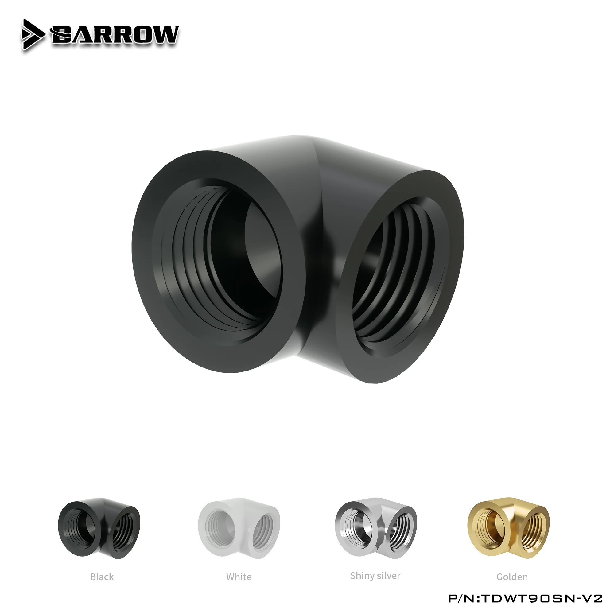 

Barrow G1/4" 90 Degree Elbow Fitting Connector Fitting TDWT90SN-V2