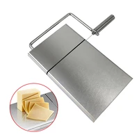 multifunctional wire cutting cheese slicer stainless steel board butter cutter hard semi hard cheese dessert cutting tool