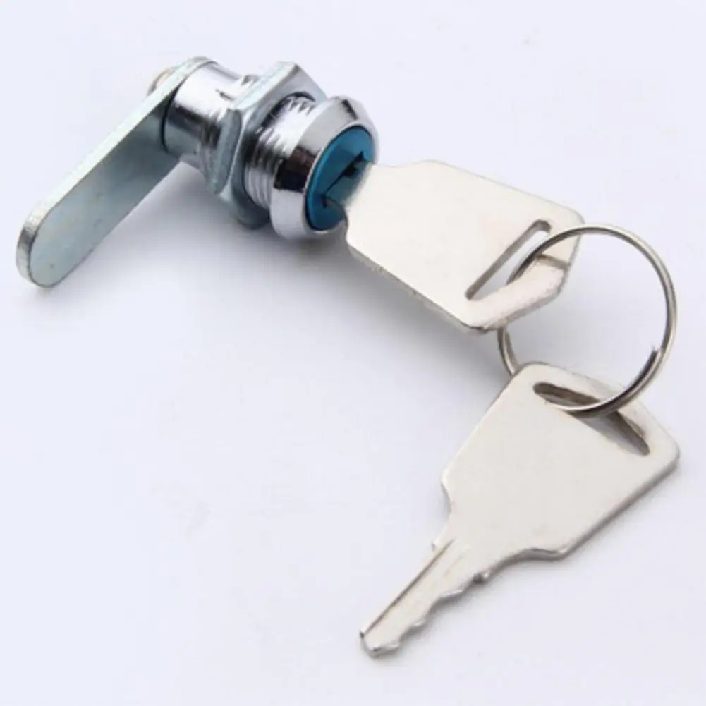

1PC Stainless Steel Cam Lock With Keys 12mm Aperture For Filing Cabinet Drawer Tool Box Mail Box Protect Possession Hardwares