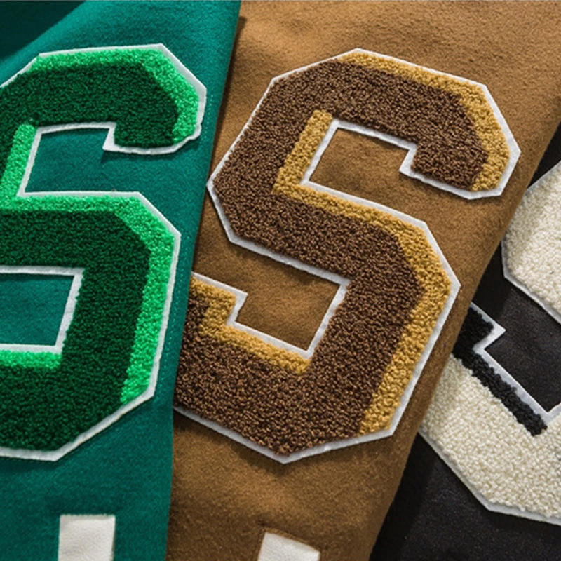 Куртка мужская бейсбольная из экокожи винтажная свободная повседневная куртка с