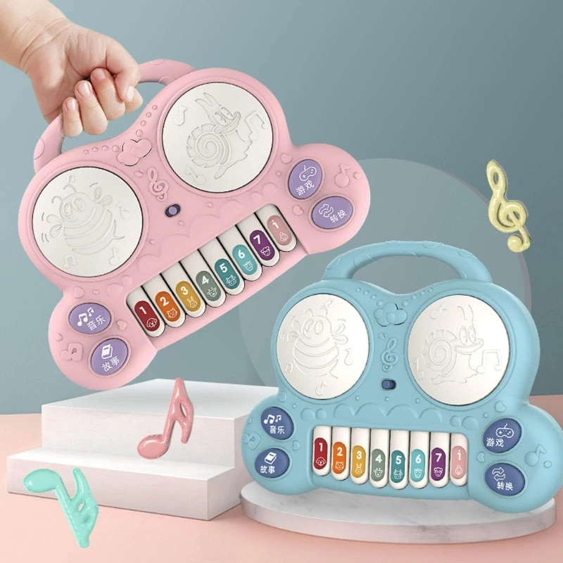 

Toddler Electronic Piano Music Toy Montessori Keyboard Drum Early Education Toy