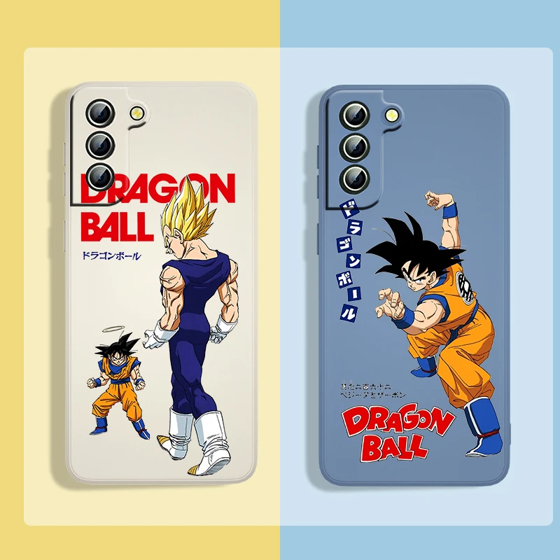 

Anime Dragon Ball Logo For Samsung Galaxy S22 S21 S20 S10 Note 20 10 Ultra Plus Pro FE Lite TPU Liquid Silicone Phone Case Cover