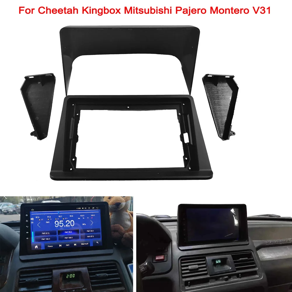

9-дюймовый автомобильный радиоприемник для Cheetah Kingbox Mitsubishi Pajero Montero V31 2009-2015 стерео Рамка адаптер навигационная панель