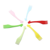 10pcsset tableware kitchen tool gadgets fruit snack toothpick cartoon giraffe shape food picks salad desert forks