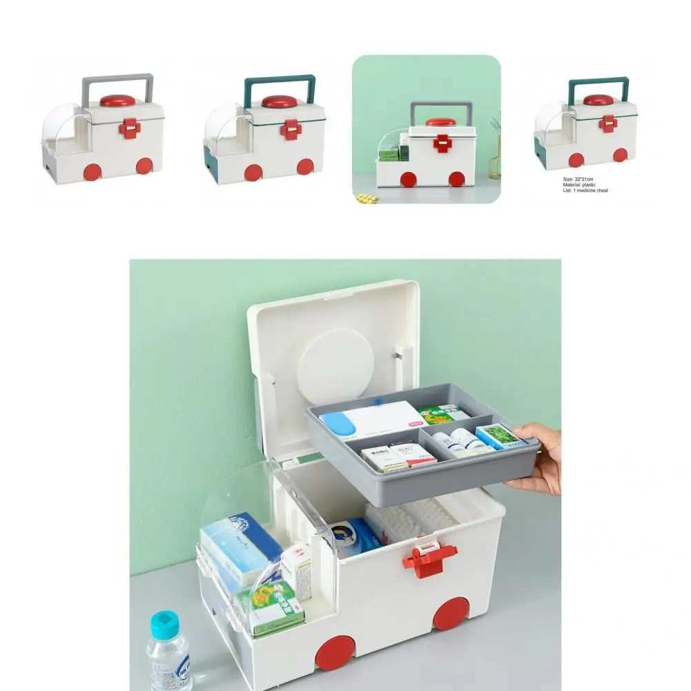 

Buckle Design 2 Colors Universal Dust-proof Pills Storage Box for Home
