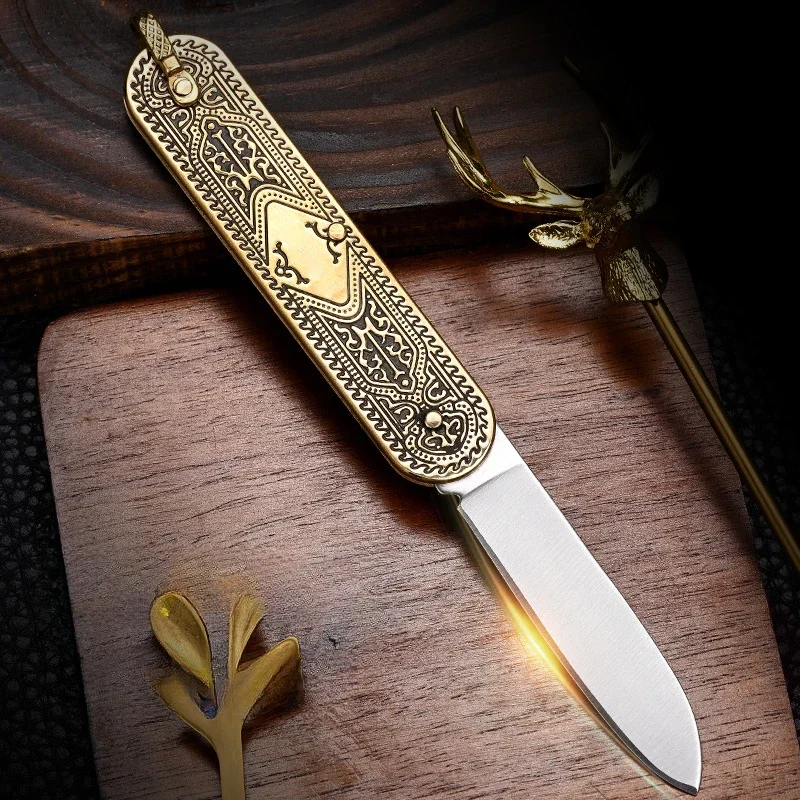 Праздничный подарок портативный складной карманный нож брелок с лезвием из