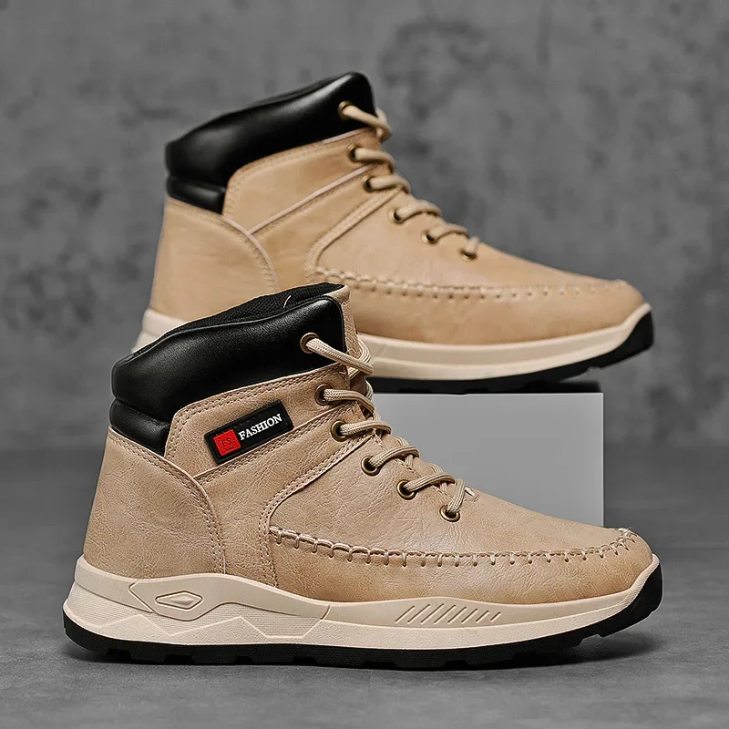 Мужские непромокаемые охотничьи ботинки из воловьей кожи походная обувь